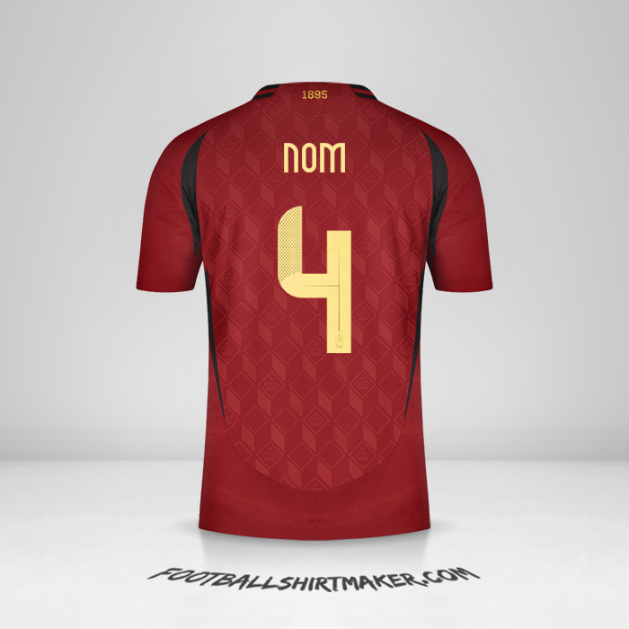 Maillot Belgique 2024 -  nom - 4