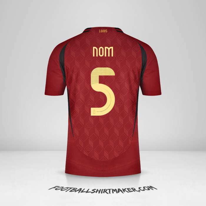 Maillot Belgique 2024 -  nom - 5