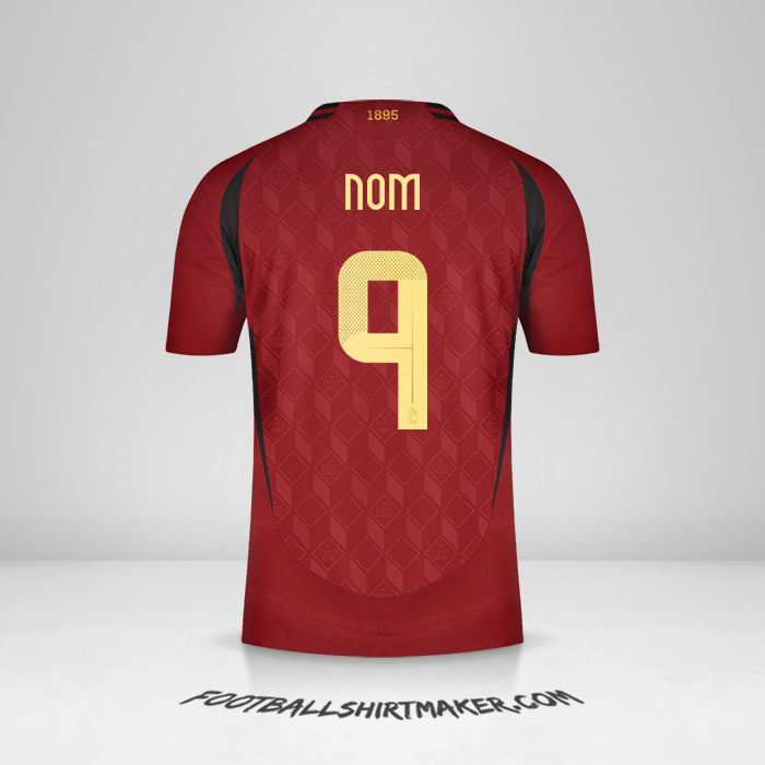 Maillot Belgique 2024 -  nom - 9