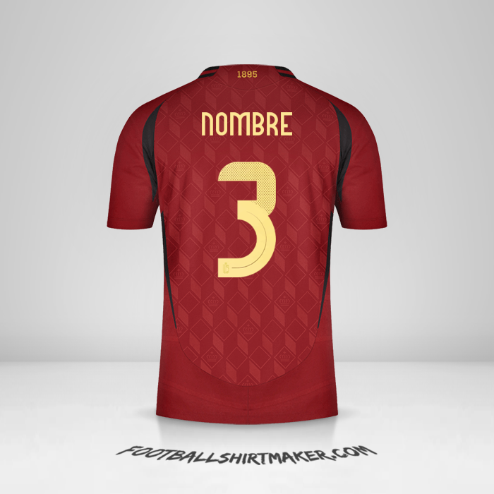 Jersey Belgica 2024 -  nombre - 3