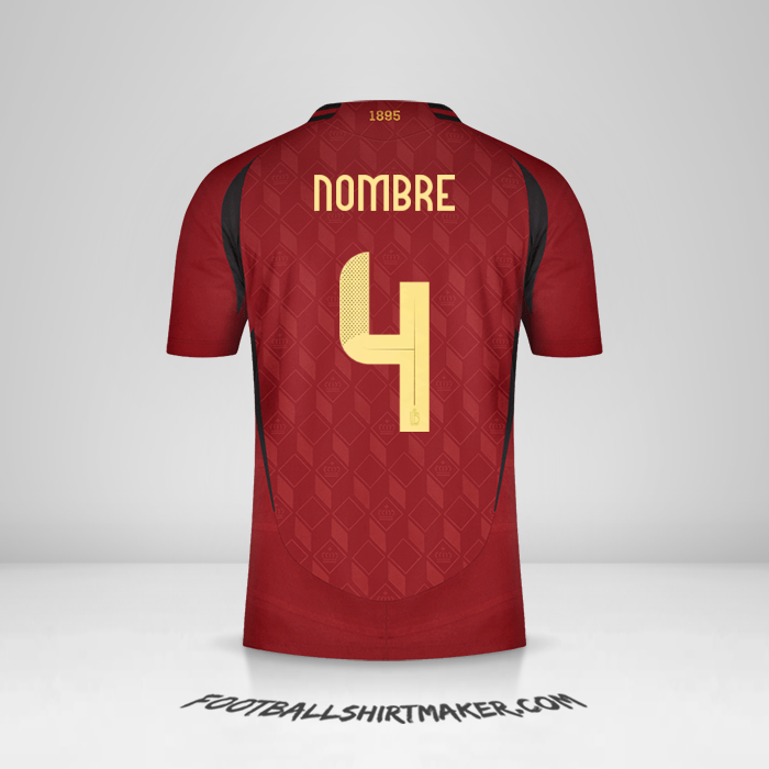 Camiseta Belgica 2024 -  nombre - 4