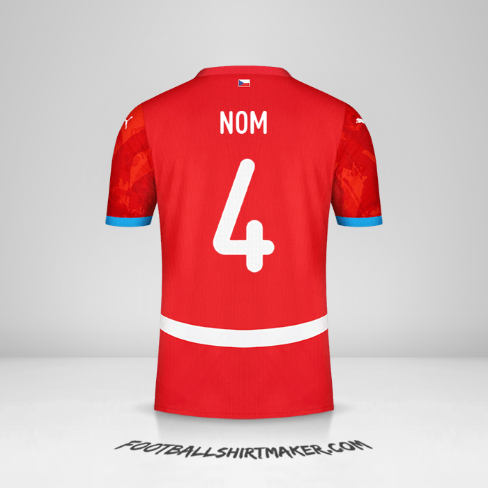 Maillot République Tchèque 2024 -  nom - 4