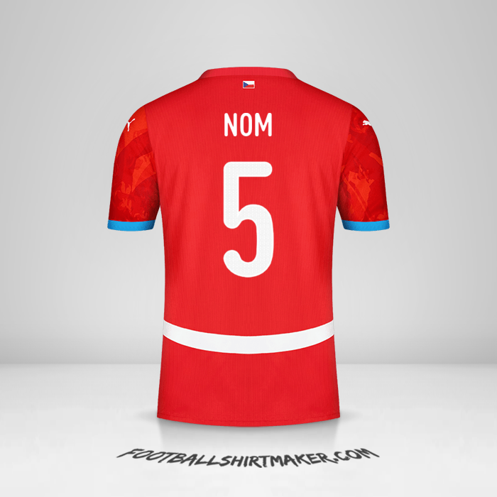Maillot République Tchèque 2024 -  nom - 5