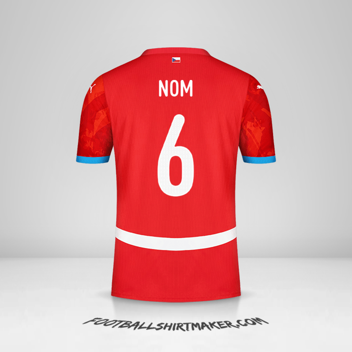 Maillot République Tchèque 2024 -  nom - 6