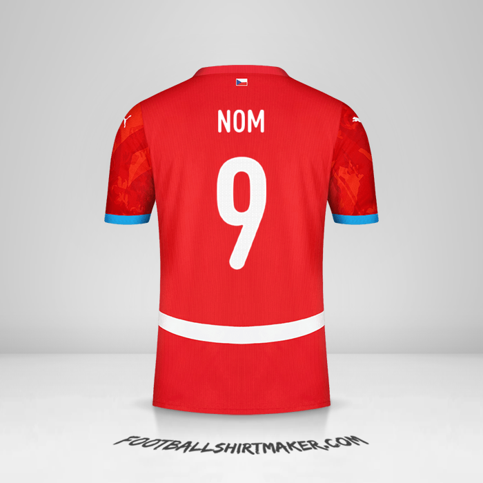 Maillot République Tchèque 2024 -  nom - 9
