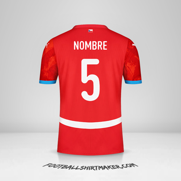 Jersey República Checa 2024 -  nombre - 5