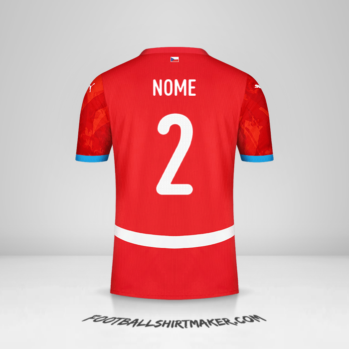 Camisola República Tcheca 2024 -  nome - 2