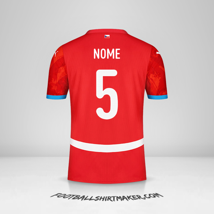 Camisa República Tcheca 2024 -  nome - 5
