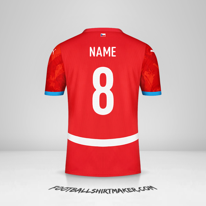Trikot Tschechien 2024 -  name - 8