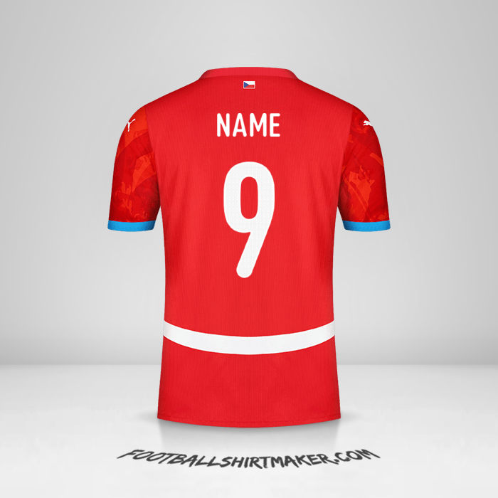 Shirt Czech Republic 2024 -  name - 9