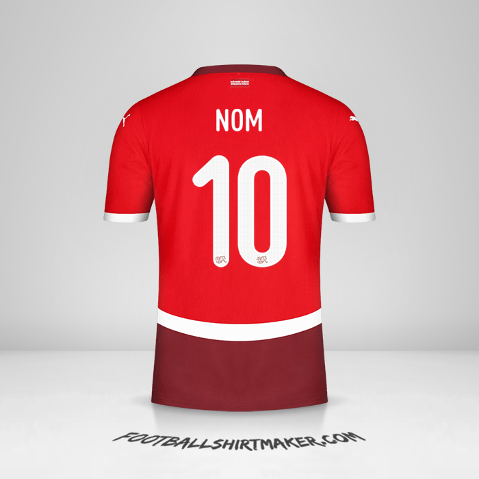 Maillot Suisse 2024 -  nom - 10