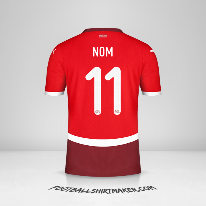 Maillot Suisse 2024 -  nom - 11