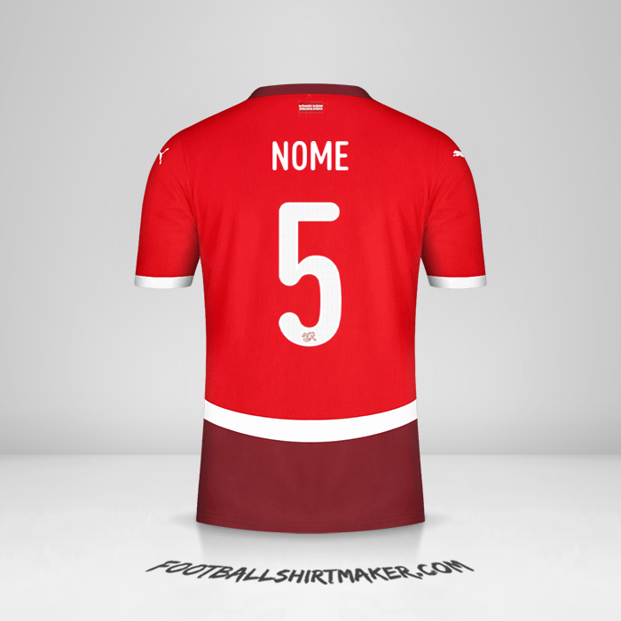 Camisola Suíça 2024 -  nome - 5
