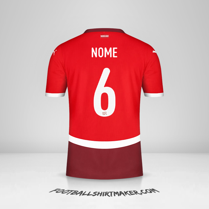 Camisa Suíça 2024 -  nome - 6