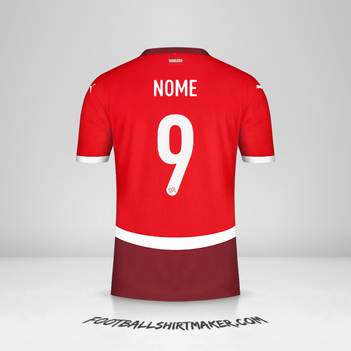 Camisola Suíça 2024 -  nome - 9