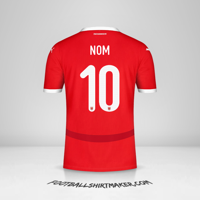 Maillot Autriche 2024 -  nom - 10