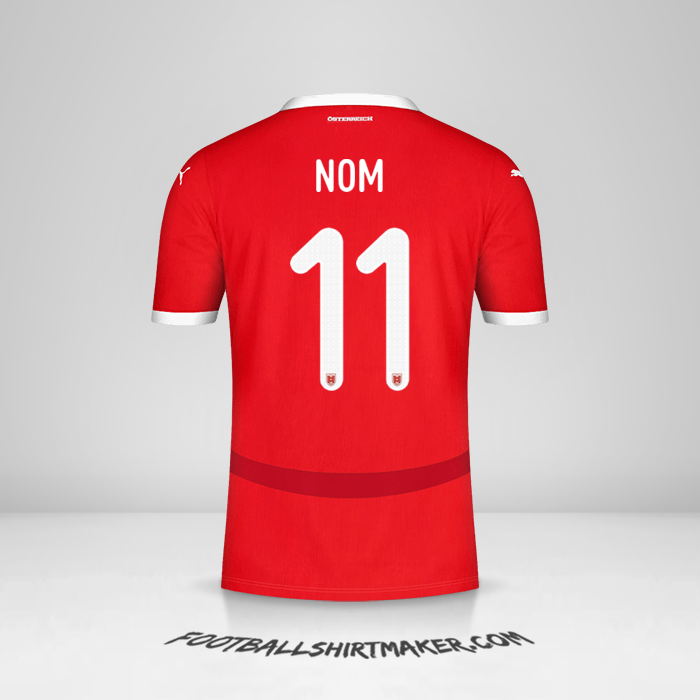 Maillot Autriche 2024 -  nom - 11