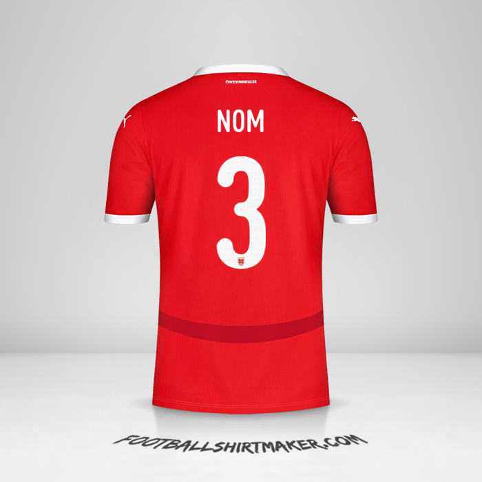 Maillot Autriche 2024 -  nom - 3