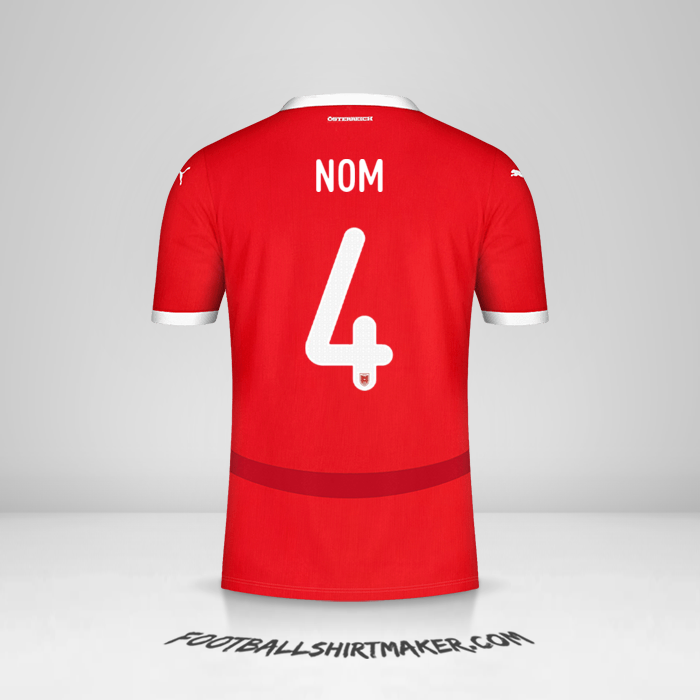 Maillot Autriche 2024 -  nom - 4