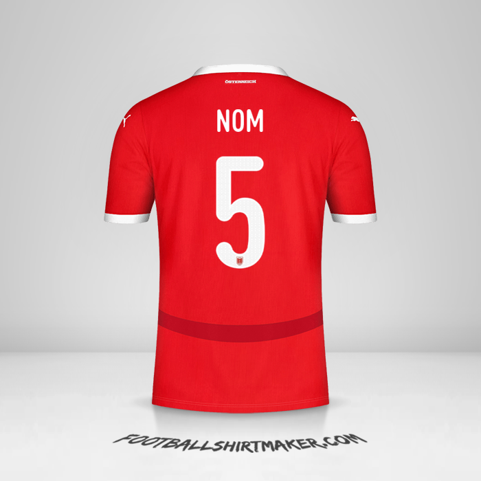 Maillot Autriche 2024 -  nom - 5