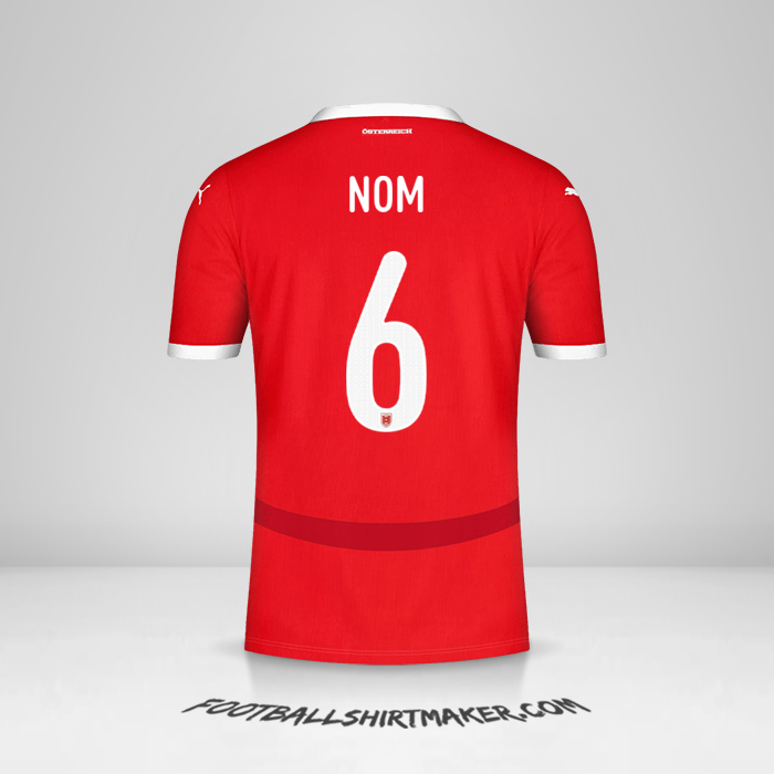 Maillot Autriche 2024 -  nom - 6