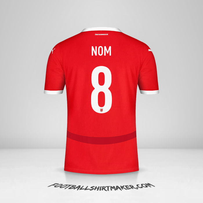 Maillot Autriche 2024 -  nom - 8
