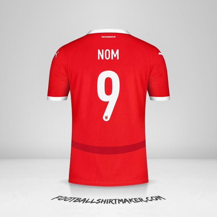 Maillot Autriche 2024 -  nom - 9
