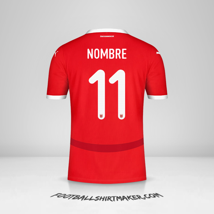 Camiseta Austria 2024 -  nombre - 11