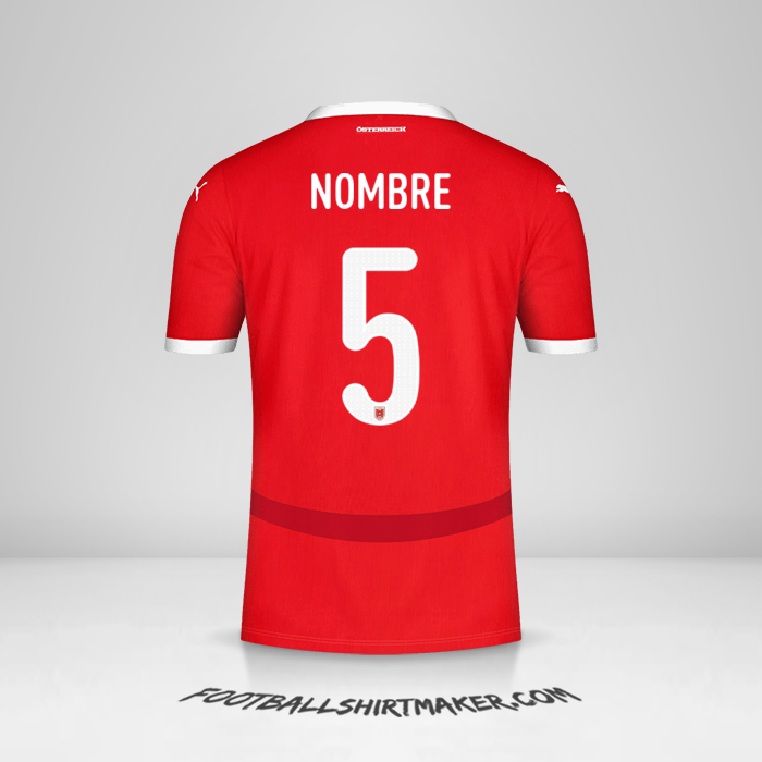 Camiseta Austria 2024 -  nombre - 5