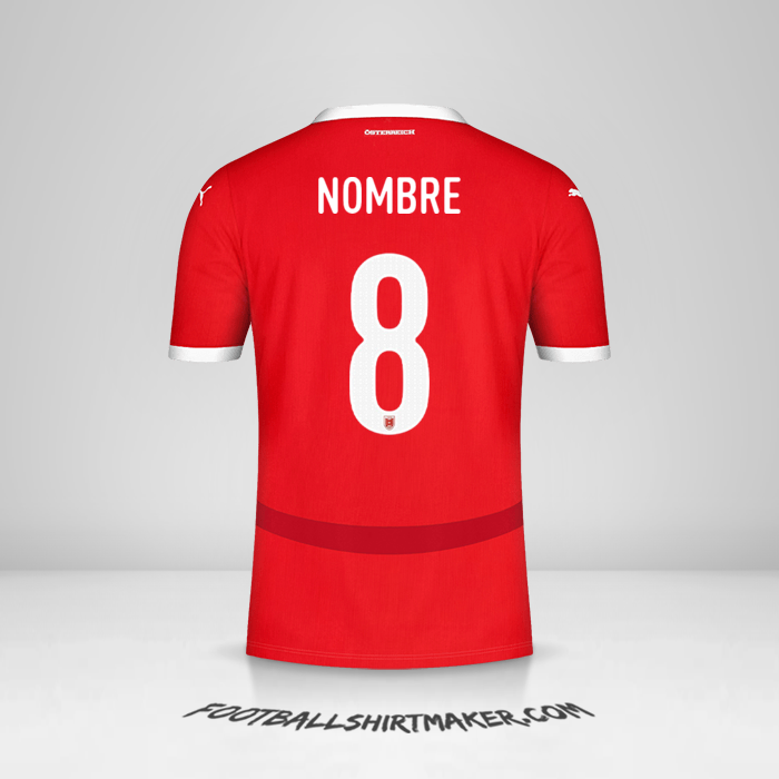 Camiseta Austria 2024 -  nombre - 8