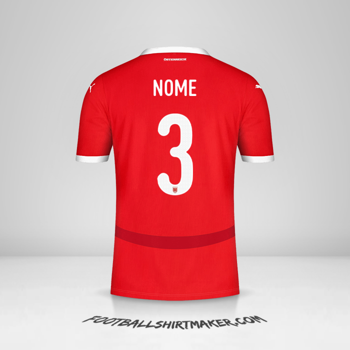 Camisola Áustria 2024 -  nome - 3