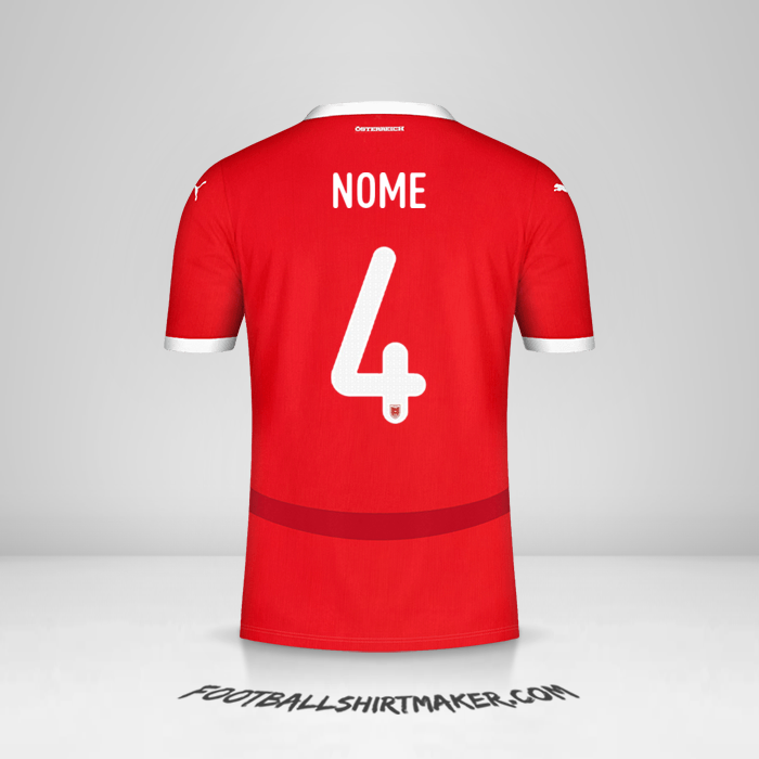 Camisola Áustria 2024 -  nome - 4