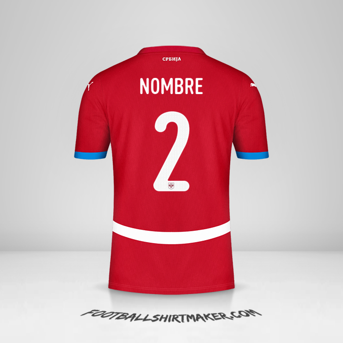 Jersey Serbia 2024 -  nombre - 2