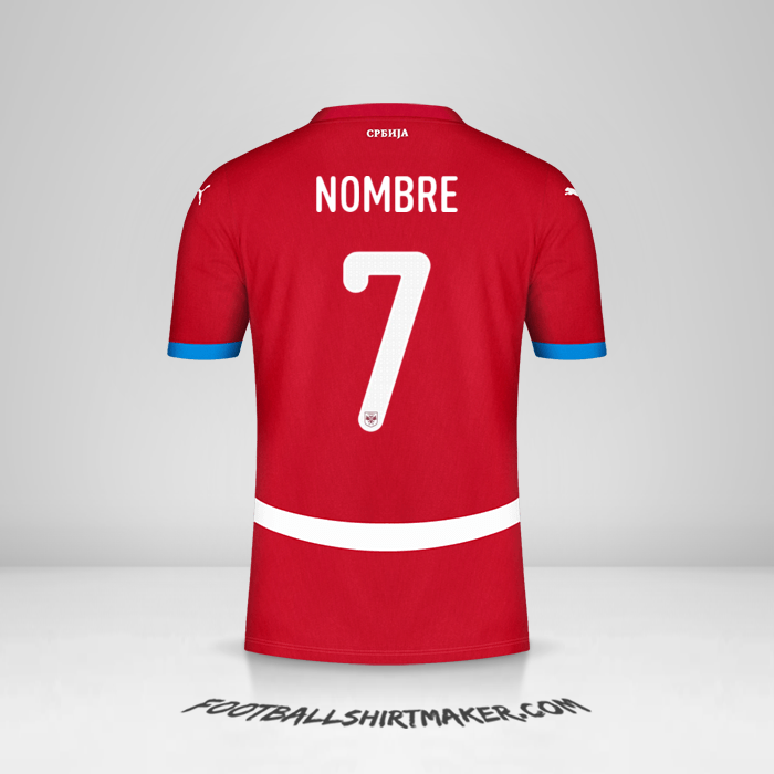 Jersey Serbia 2024 -  nombre - 7