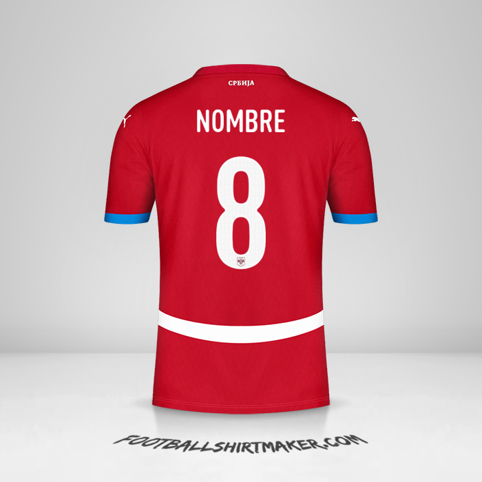 Jersey Serbia 2024 -  nombre - 8
