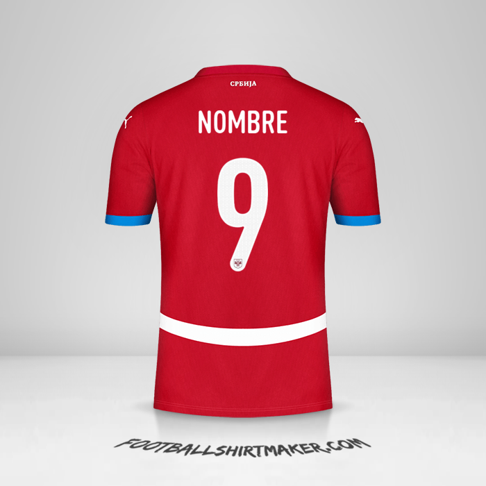 Jersey Serbia 2024 -  nombre - 9