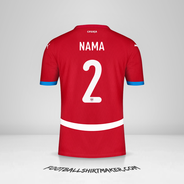 Jersey Serbia 2024 -  nama - 2