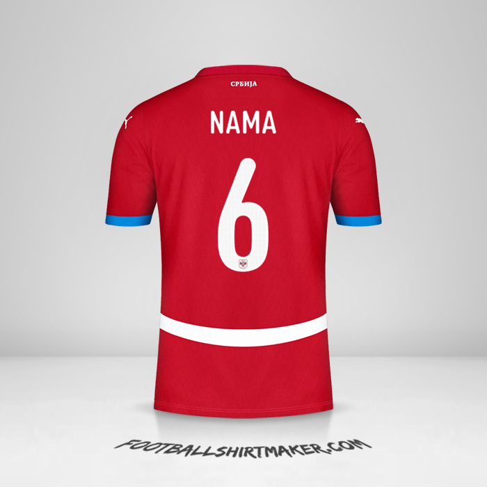 Jersey Serbia 2024 -  nama - 6