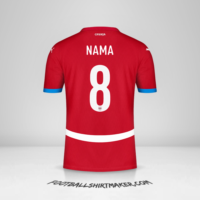 Jersey Serbia 2024 -  nama - 8