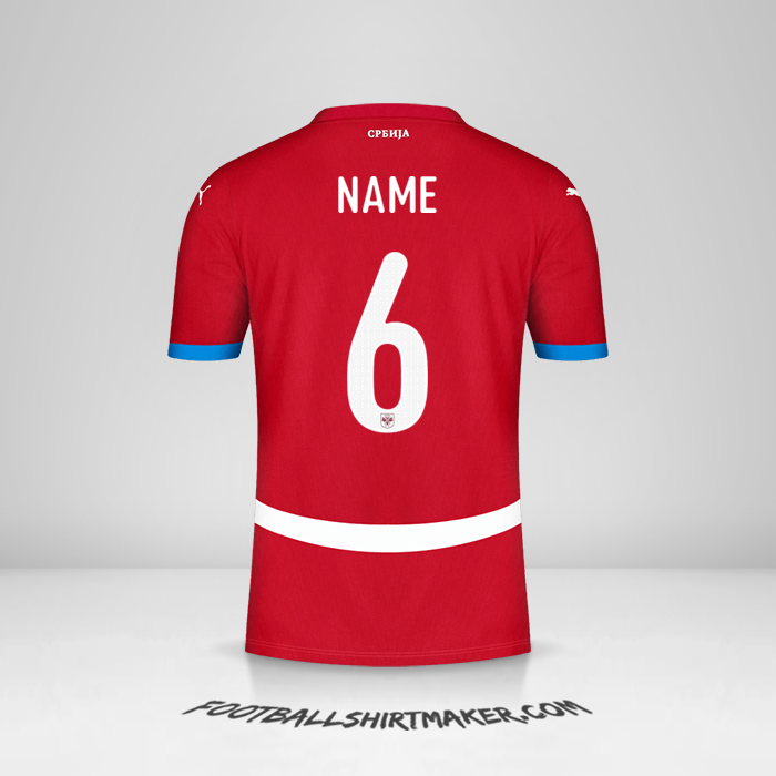 Shirt Serbia 2024 -  name - 6