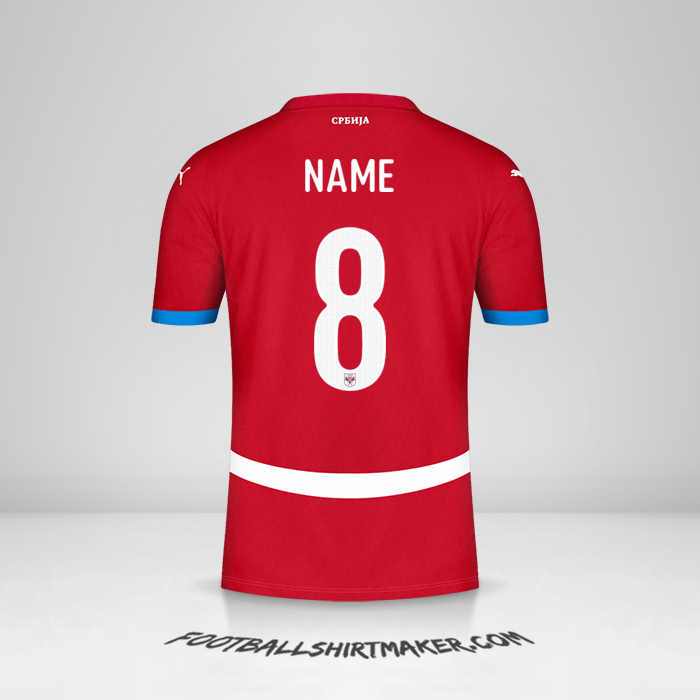Shirt Serbia 2024 -  name - 8