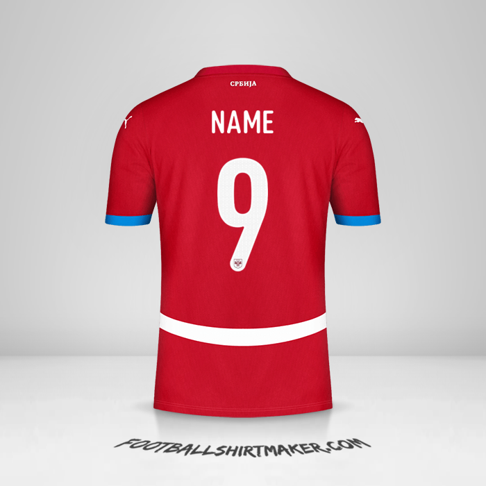 Shirt Serbia 2024 -  name - 9