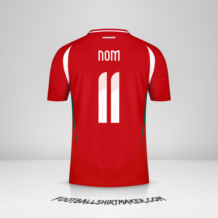 Maillot Hongrie 2024 -  nom - 11