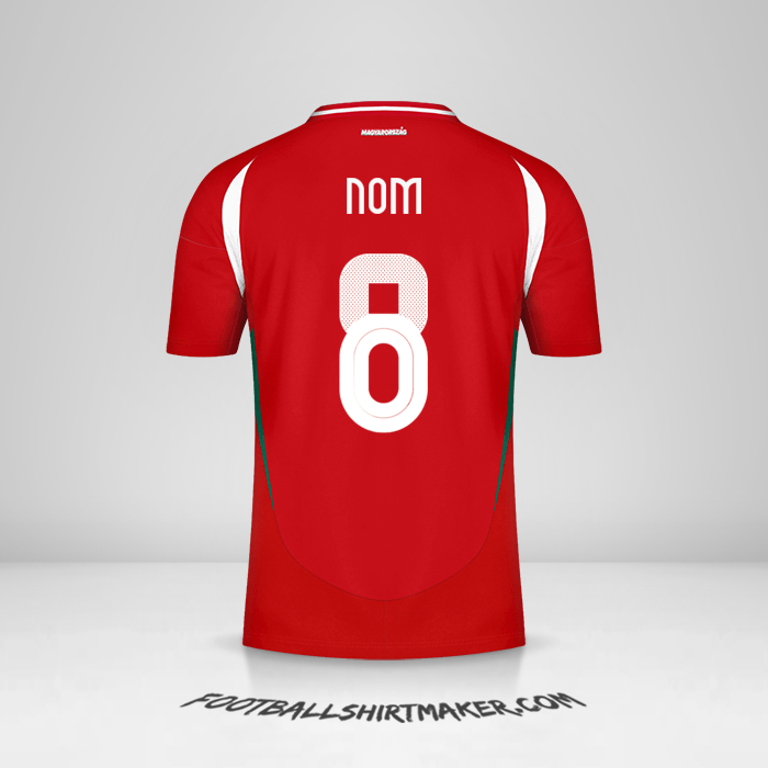 Maillot Hongrie 2024 -  nom - 8