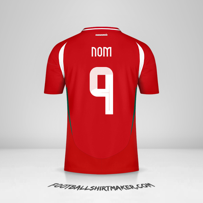 Maillot Hongrie 2024 -  nom - 9