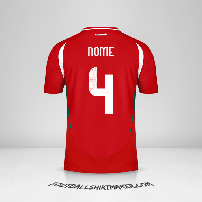 Camisa Hungria 2024 -  nome - 4