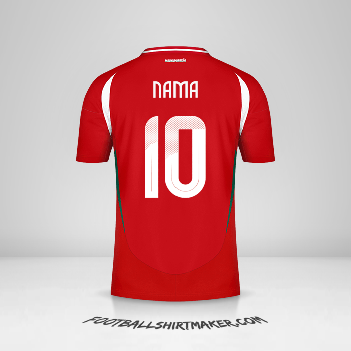 Jersey Hongaria 2024 -  nama - 10