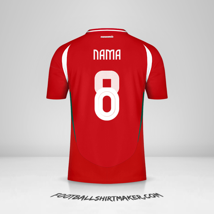 Jersey Hongaria 2024 -  nama - 8
