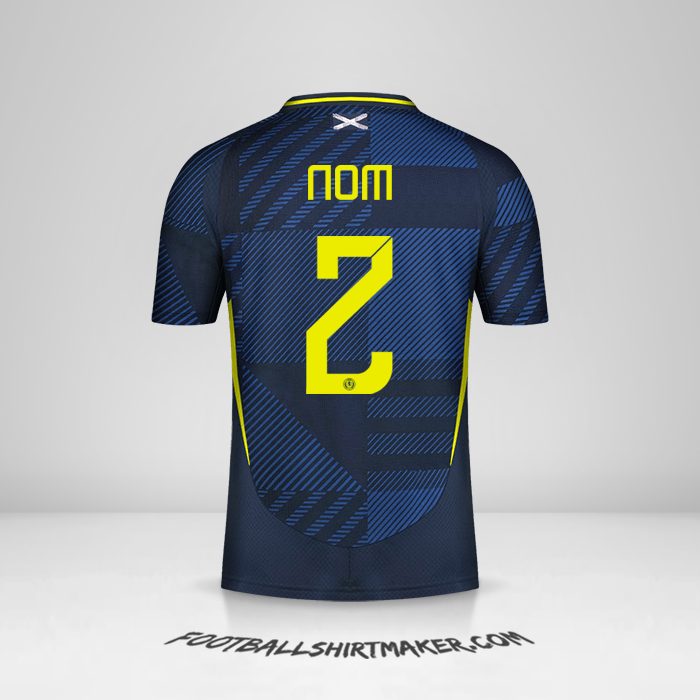 Maillot Écosse 2024 -  nom - 2