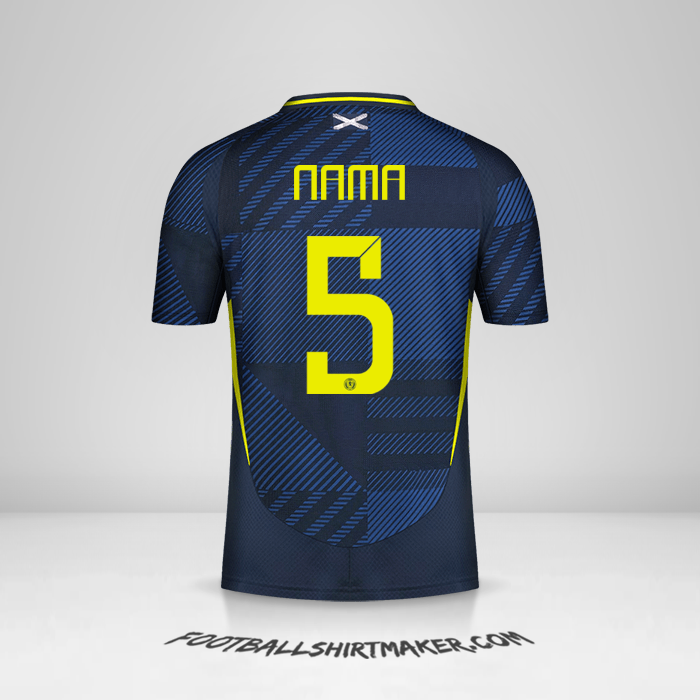 Jersey Skotlandia 2024 -  nama - 5